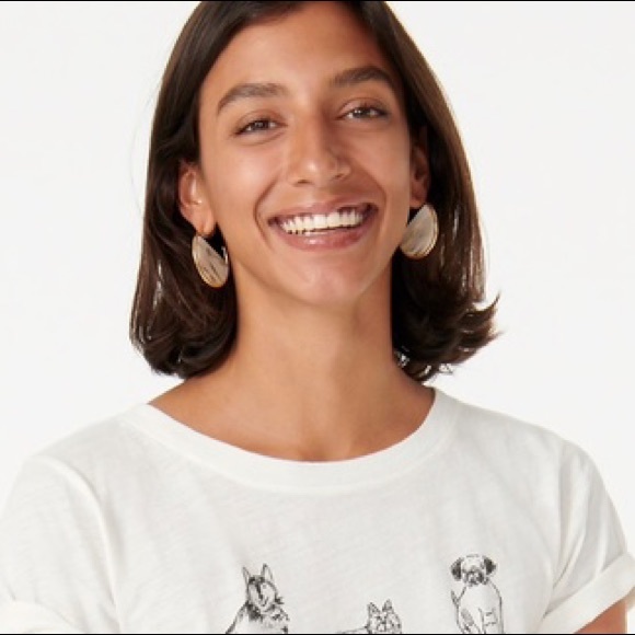 New J. Crew Acetate hoop earrings - Picture 9 of 9